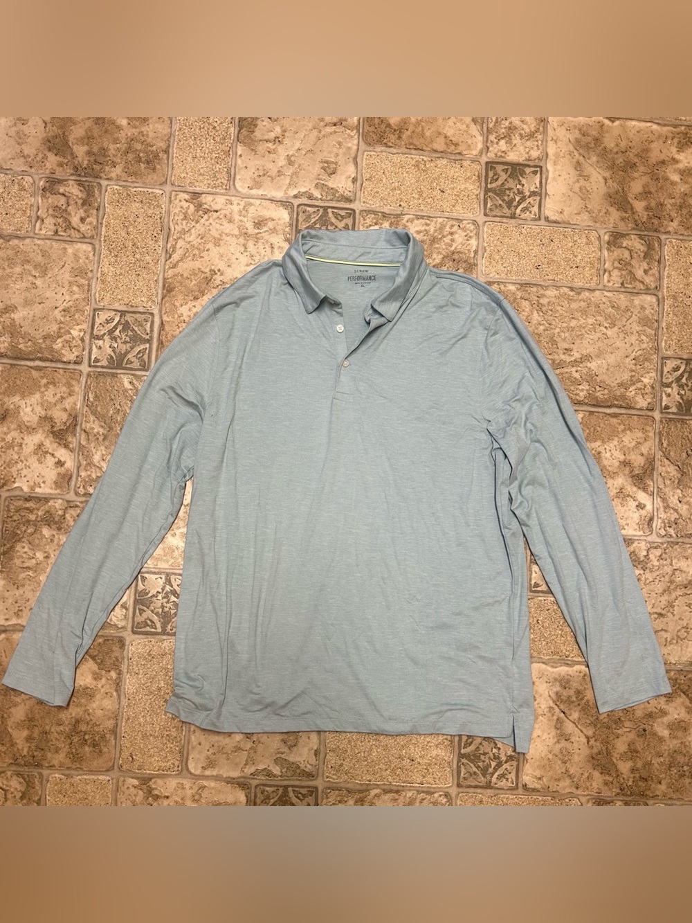 J. Crew Performance long sleeve polo